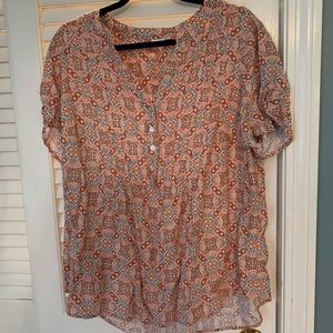 Westport Woman 2xl Floral Blouse